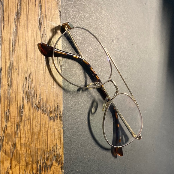 Gold and Brown Aviator Glasses - Picture 4 of 4